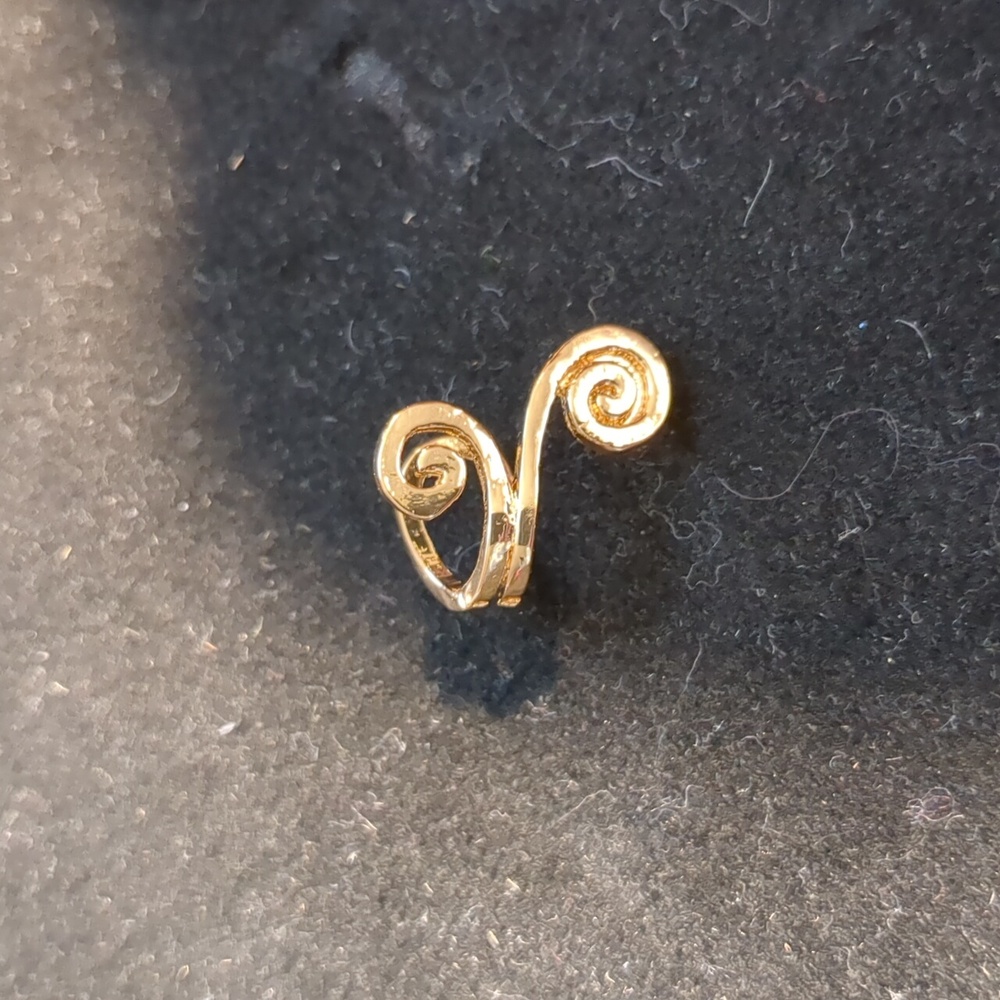 Golden cuff earring